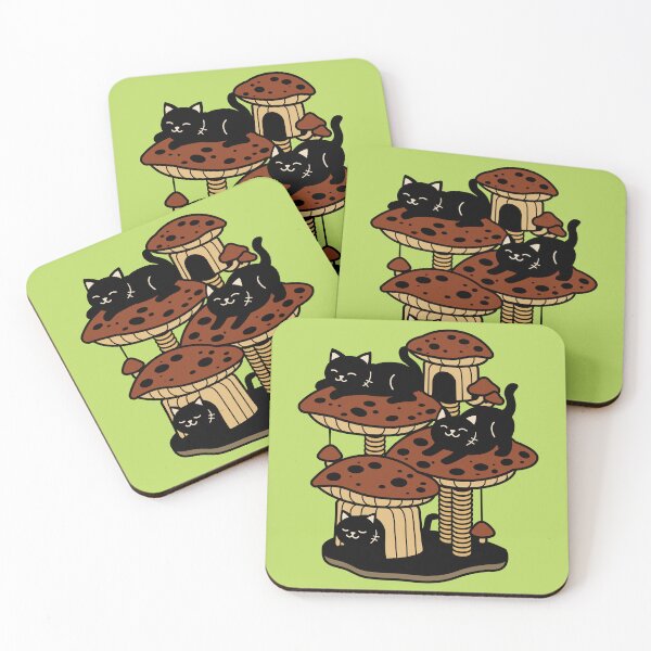 Item preview, Creepy Cat Condos - Fungi Mushrooms designed and sold by KawaiiKrypt.
