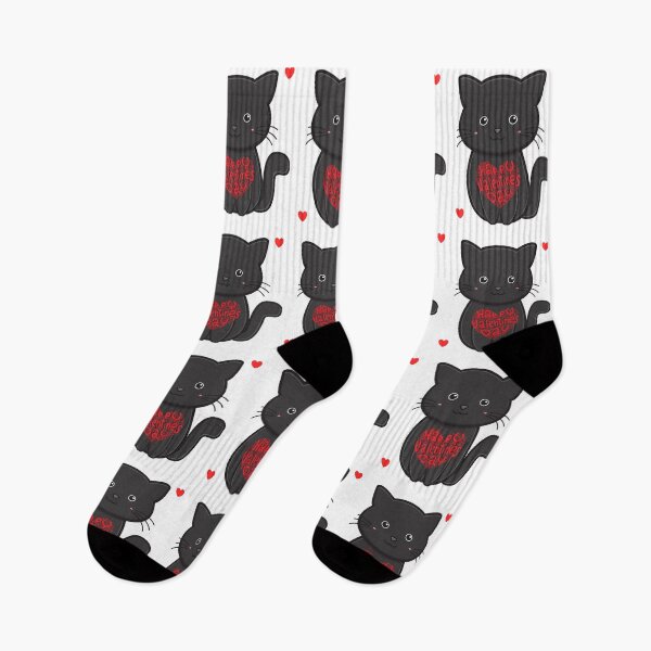 Item preview, Cute Cat with Heart – Valentine’s Day Love Design designed and sold by AgaCreates.