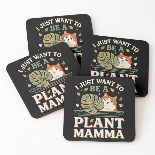 Item preview, I Just Want To Be A Plant Mamma Cat Monstera Leaf designed and sold by Emmatshirt1.