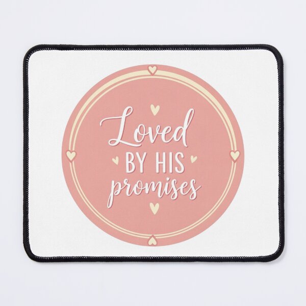 Item preview, Loved by His Promises Christian Valentine Sticker designed and sold by Illustrated Faith.