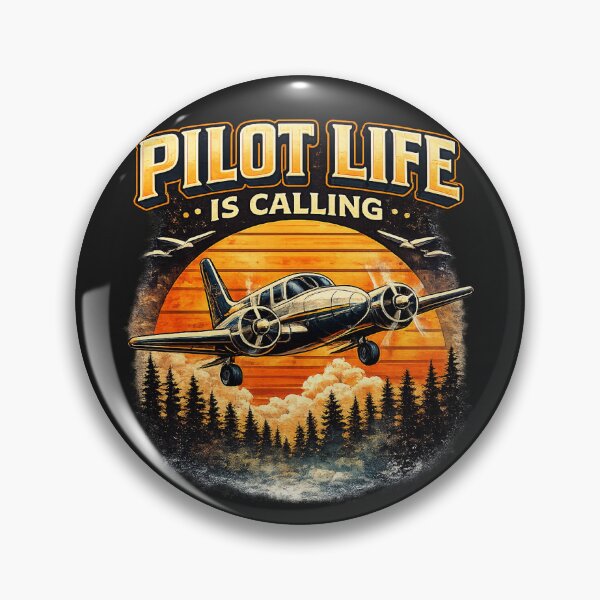 Item preview, Pilot Life Is Calling – Vintage Airplane Aviation Design designed and sold by thameister.