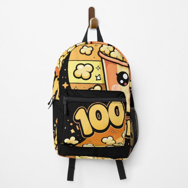 Item preview, 100 Days And Still Poppin Kawaii Smiling Popcorn Gold Dark Background 100th Day School Shirt designed and sold by JaaCreativeShop.