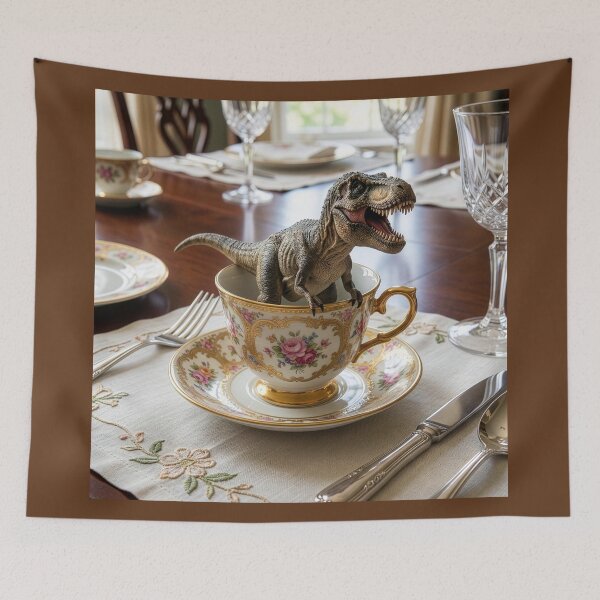 Item preview, Tyrannosaurus Rex in a Tea Cup designed and sold by Tridentulus.