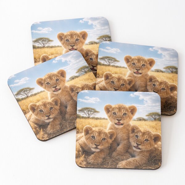 Item preview, Three Lion Cubs Under the Sun designed and sold by JuViRo.