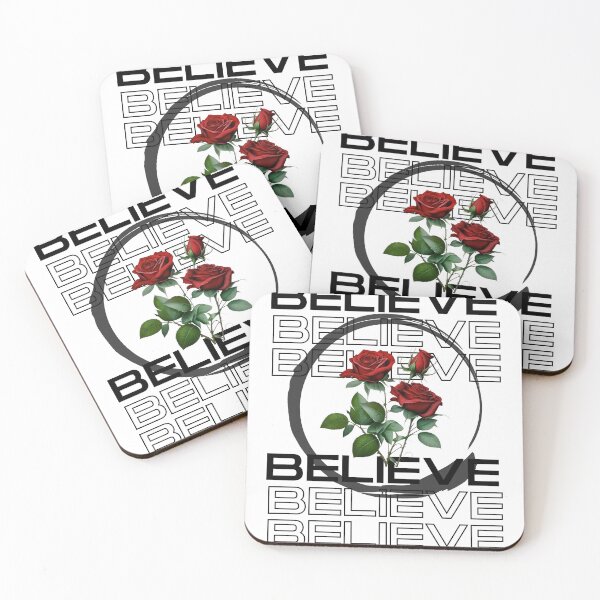Item preview, Minimalist Red Rose Believe Design designed and sold by LoraDesign98.