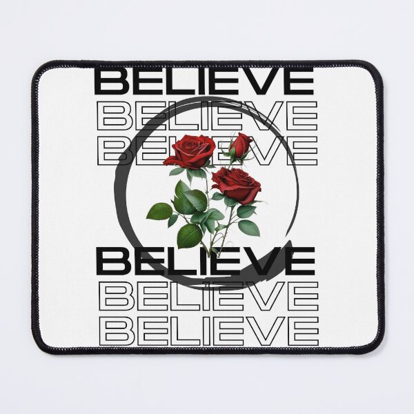 Item preview, Minimalist Red Rose Believe Design designed and sold by LoraDesign98.
