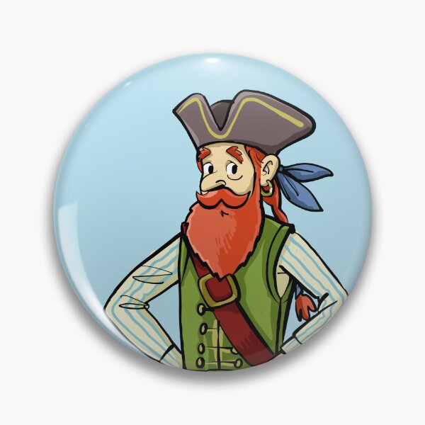 Item preview, friendly look pirate with a red beard designed and sold by duxpavlic.