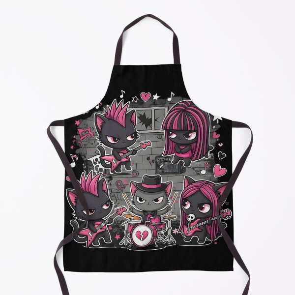 Item preview, music emo Emo Cat Rock Band designed and sold by Uglyandcute.