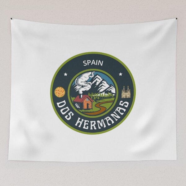 Item preview, Dos Hermanas Spain | Green Travel Emblem designed and sold by World Designs.