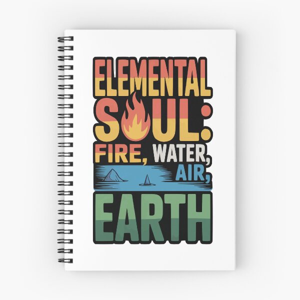 Item preview, Elemental Soul – Fire Water Air Earth Fantasy Elements Shirt designed and sold by MoodThreadz.