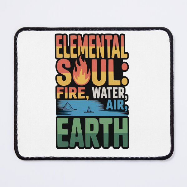 Item preview, Elemental Soul – Fire Water Air Earth Fantasy Elements Shirt designed and sold by MoodThreadz.