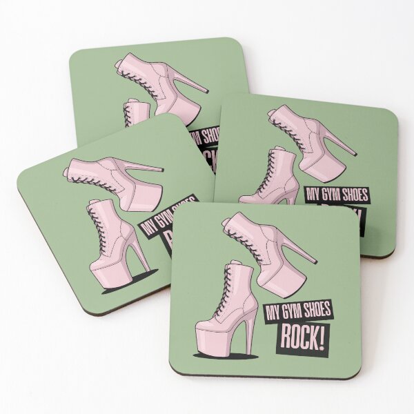 Item preview, My Gym Shoes Rock Pole Heels designed and sold by posteratorshop.