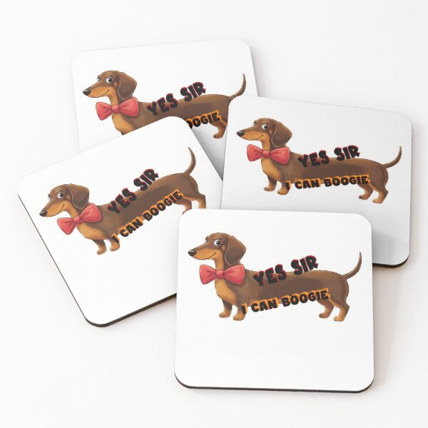 Item preview, Dachshund Dog, that can boogie  designed and sold by The Curious Cow.