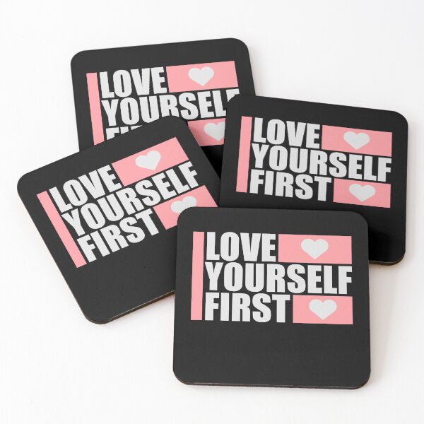 Item preview, Love Yourself First Self Care Empowerment Quote designed and sold by shirt-o-mat.