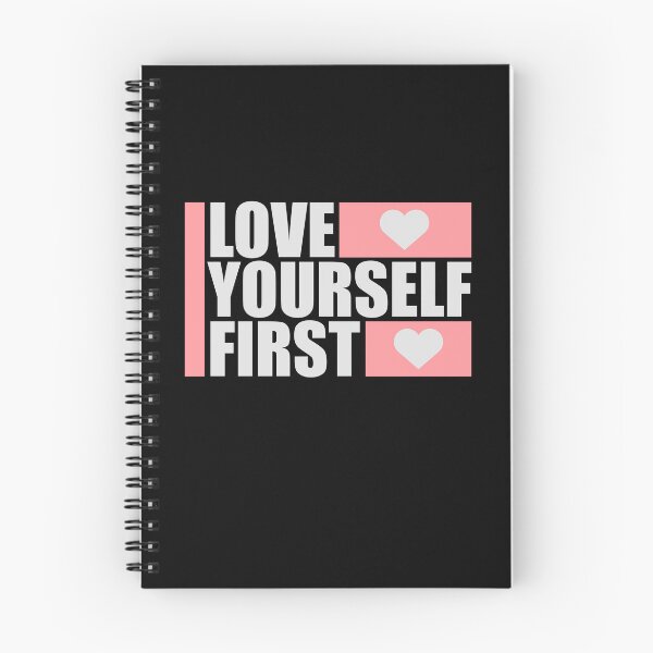 Item preview, Love Yourself First Self Care Empowerment Quote designed and sold by shirt-o-mat.