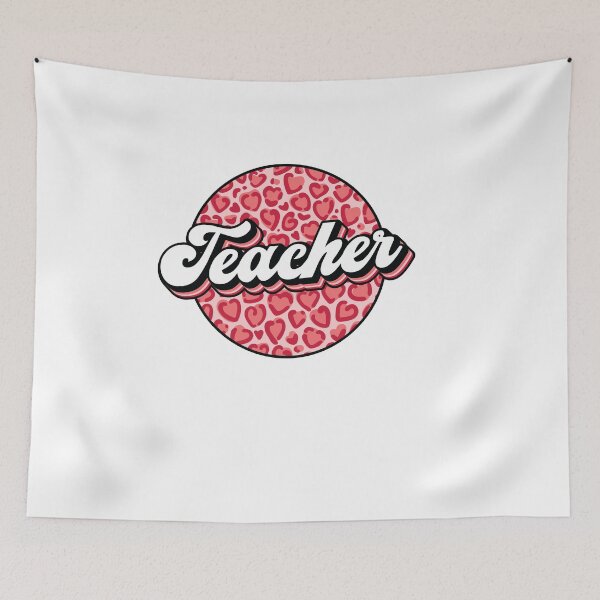 Item preview, Teach Love Inspire - Retro Teacher Valentine Aesthetic designed and sold by Krasnovaovaova.