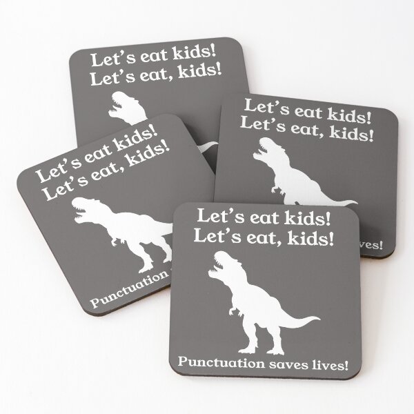 Item preview, Let's Eat Kids! Punctuation Saves Lives! designed and sold by MrWalkerTeacherTShirts.