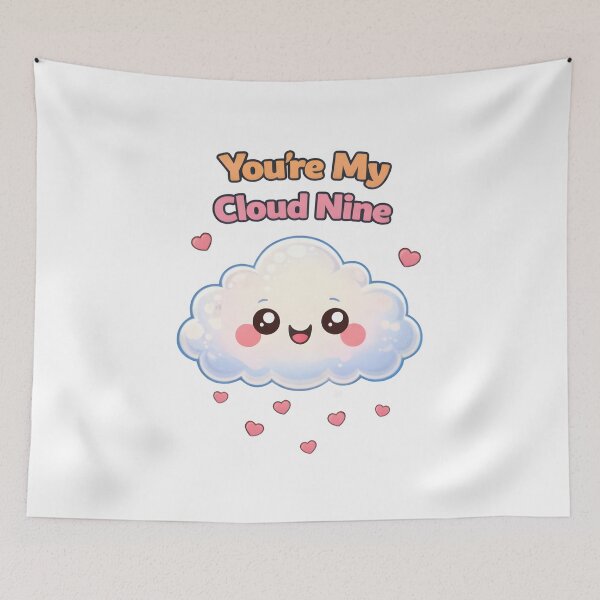 Item preview, "You're My Cloud Nine" Cute Kawaii Love Design. designed and sold by The-T-In-Retro.