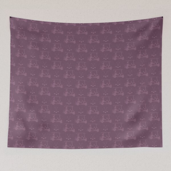 Item preview, Tonal Golf Carts & Clubs on Dark Gray Magenta designed and sold by KSimpson838.