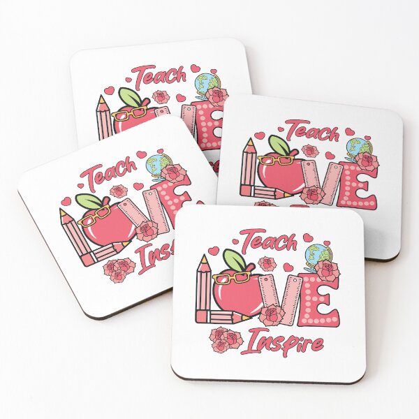 Item preview,  Teach Love Inspire - Retro Teacher Valentine Aesthetic designed and sold by Krasnovaovaova.