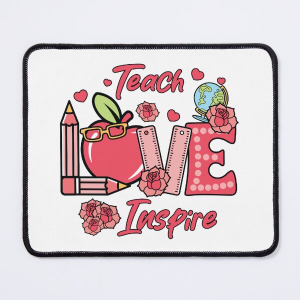 Item preview,  Teach Love Inspire - Retro Teacher Valentine Aesthetic designed and sold by Krasnovaovaova.