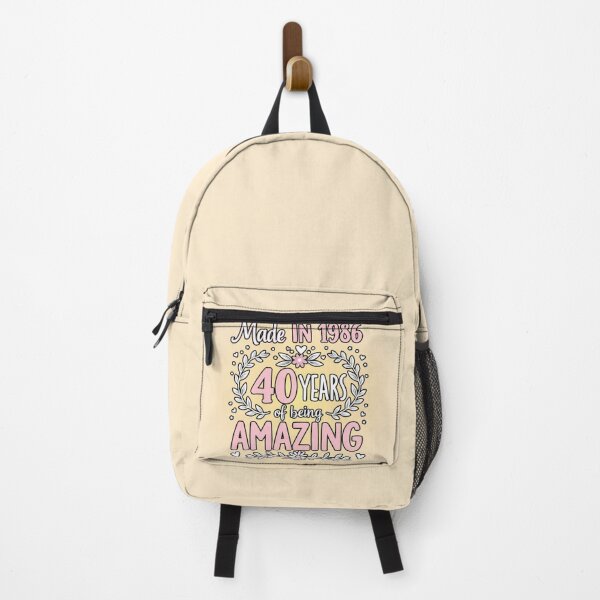 Item preview, Made in 1986 - 40 Years of Being Amazing - Pink Floral Birthday designed and sold by PriyaMagic.