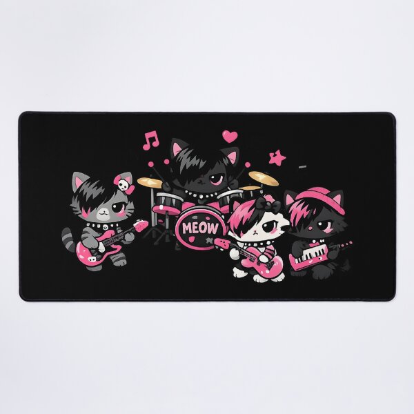 Item preview, music emo Emo Cat Rock Band designed and sold by Uglyandcute.