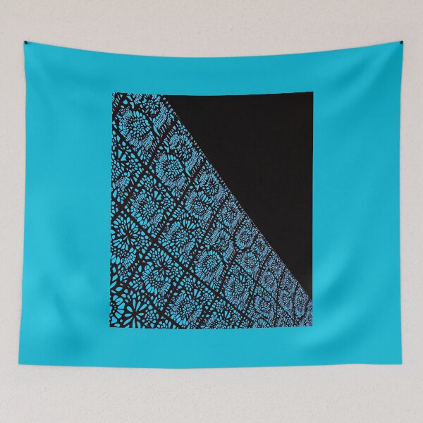 Item preview, Diagonal Blue Lace Pattern designed and sold by Sachie's Studio.