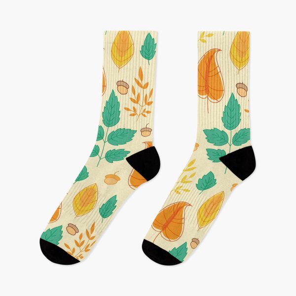 Item preview, Rust-Colored Autumn Leaves and Acorns Pattern - Cozy Fall Nature designed and sold by DesignsVault.
