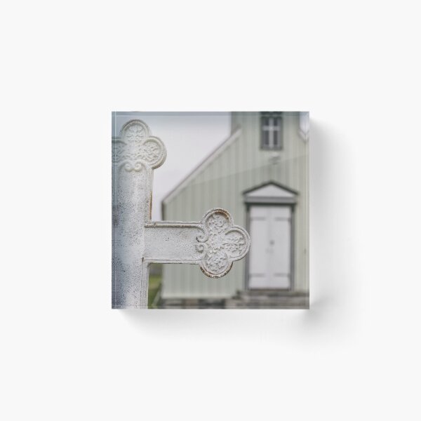 Item preview, Icelandic Church and Cemetery designed and sold by PhotoArt by Joan Carroll.