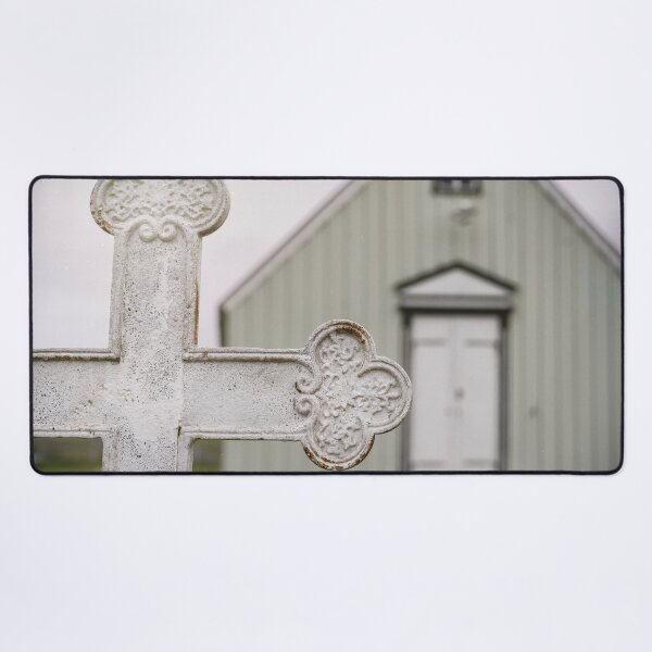 Item preview, Icelandic Church and Cemetery designed and sold by PhotoArt by Joan Carroll.
