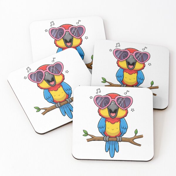 Item preview, Cute Cartoon Parrot Pink Sunglasses Music designed and sold by k3rstman1.