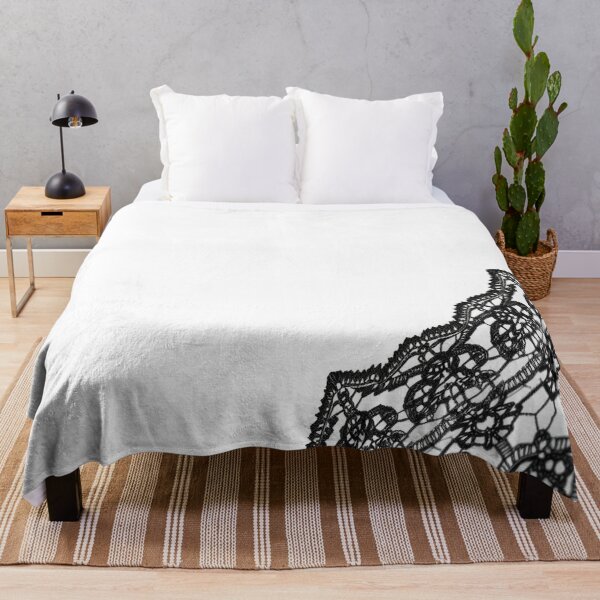Item preview, Diagonal Black Lace Pattern designed and sold by Sachie's Studio.