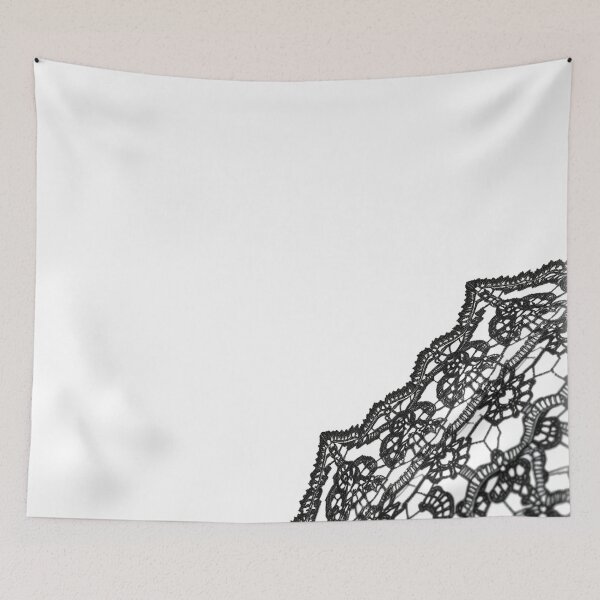 Item preview, Diagonal Black Lace Pattern designed and sold by Sachie's Studio.