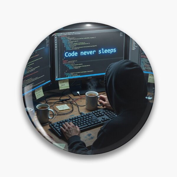 Item preview, Code Never Sleeps designed and sold by kirtiy380.