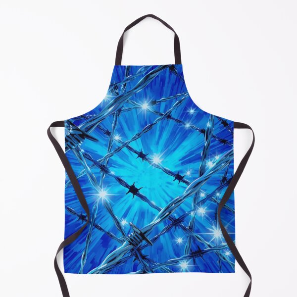 Item preview, Blue Metallic Barbed Wire Pattern designed and sold by Mark Cannon.