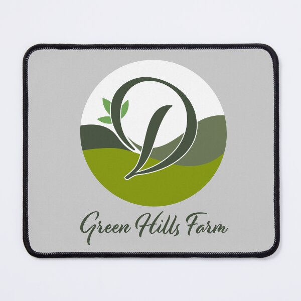Item preview, Green Hills Farm Logo - Organic Nature Emblem with Leafy Hills designed and sold by RyanBelandres.