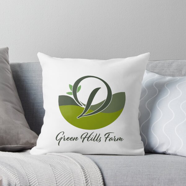 Item preview, Green Hills Farm Logo - Organic Nature Emblem with Leafy Hills designed and sold by RyanBelandres.