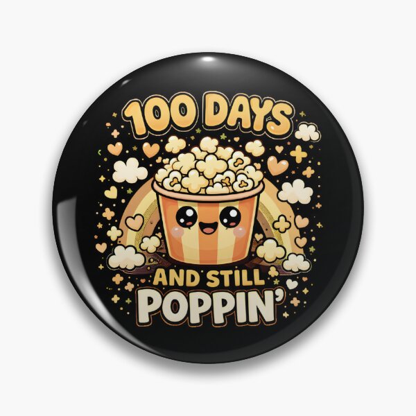 Item preview, 100 Days And Still Poppin Cute Smiling Popcorn Character Warm Golden 100th Day School Shirt designed and sold by JaaCreativeShop.