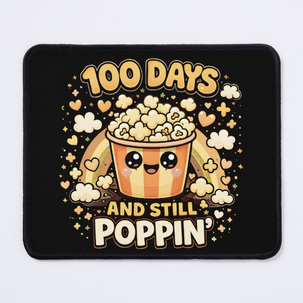 Item preview, 100 Days And Still Poppin Cute Smiling Popcorn Character Warm Golden 100th Day School Shirt designed and sold by JaaCreativeShop.