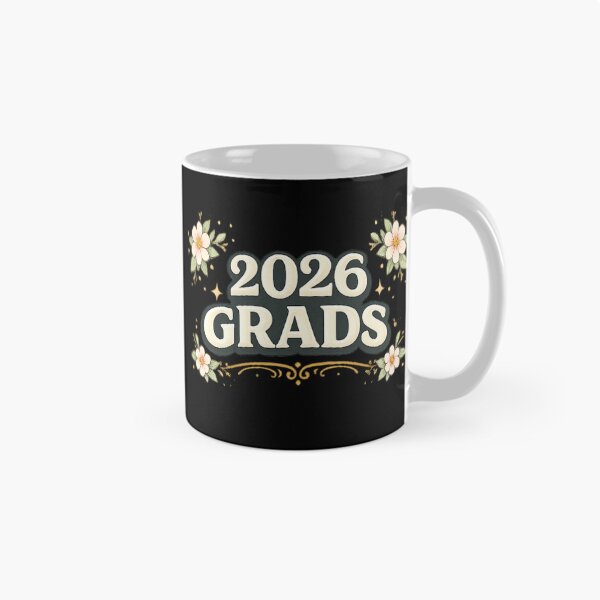 Item preview, 2026 Grads Floral Graduation Badge designed and sold by PunchDrop.