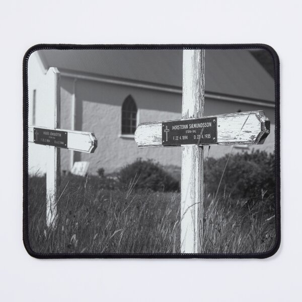 Item preview, Crosses by Reyniskirkja Church near Vik Iceland designed and sold by PhotoArt by Joan Carroll.