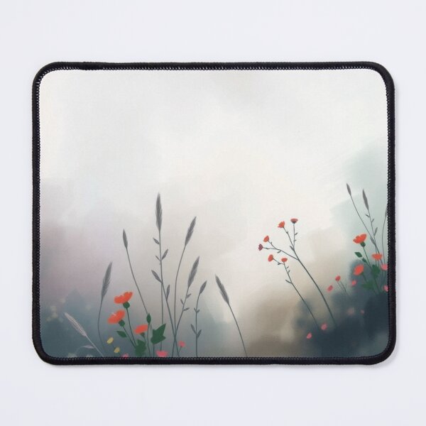 Item preview, Delicate Foggy Red Little Flowers designed and sold by Sachie's Studio.