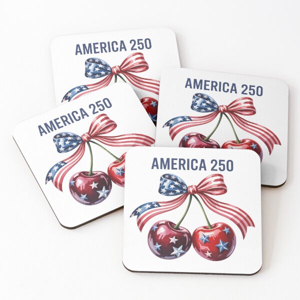 Item preview, America 250 Patriotic Cherries Vintage Design designed and sold by cabana.space.