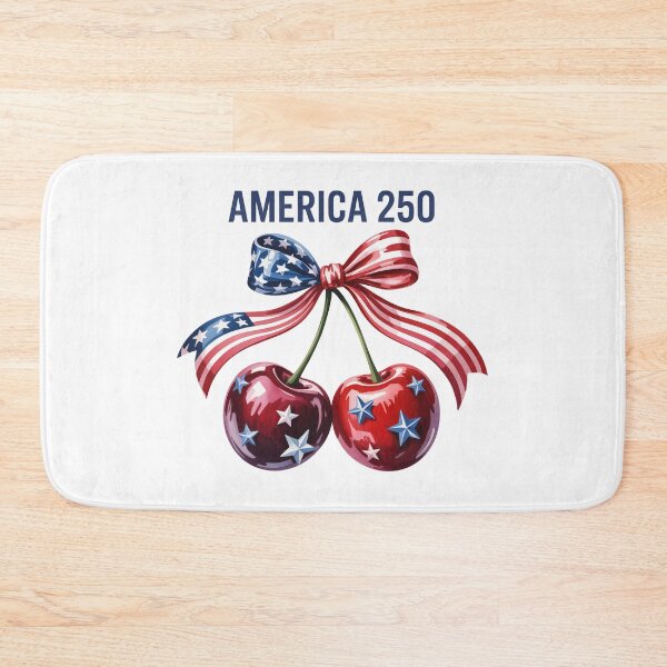 Item preview, America 250 Patriotic Cherries Vintage Design designed and sold by cabana.space.