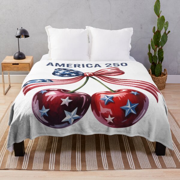 Item preview, America 250 Patriotic Cherries Vintage Design designed and sold by cabana.space.