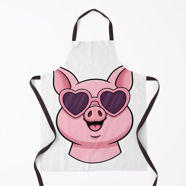 Item preview, Cute Pig Head Heart Sunglasses Cartoon designed and sold by k3rstman1.