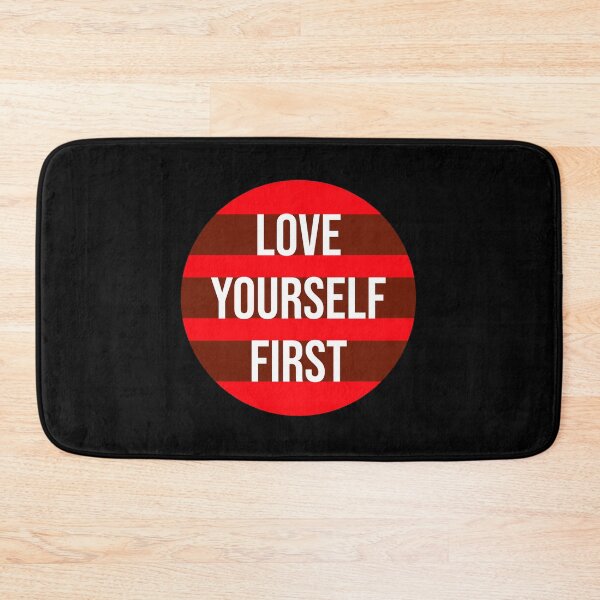 Item preview, Love Yourself First Self Care Empowerment Quote designed and sold by shirt-o-mat.