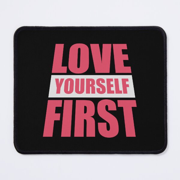 Item preview, Love Yourself First Self Care Empowerment Quote designed and sold by shirt-o-mat.
