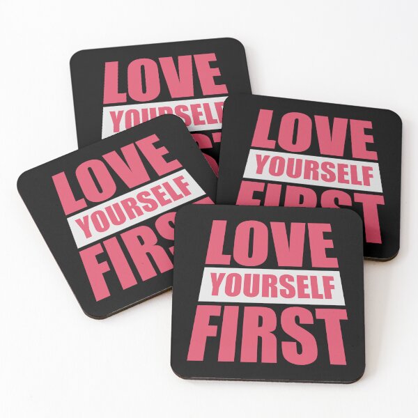 Item preview, Love Yourself First Self Care Empowerment Quote designed and sold by shirt-o-mat.